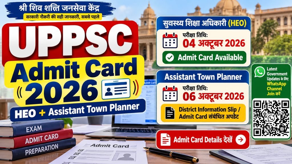 UPPSC Admit Card 2026