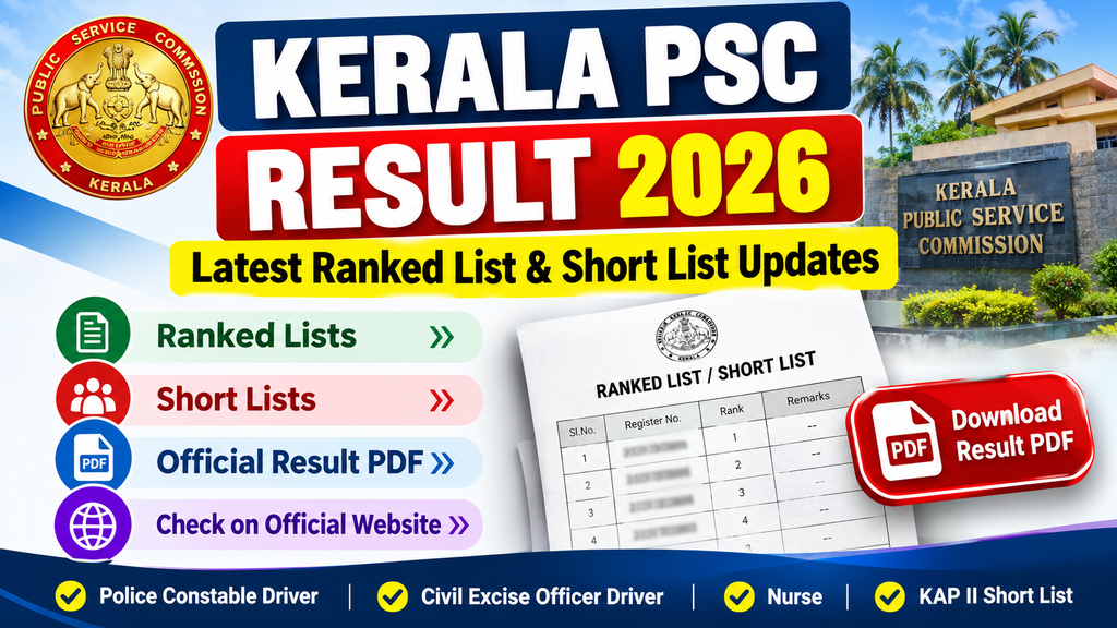 Kerala PSC Result 2026