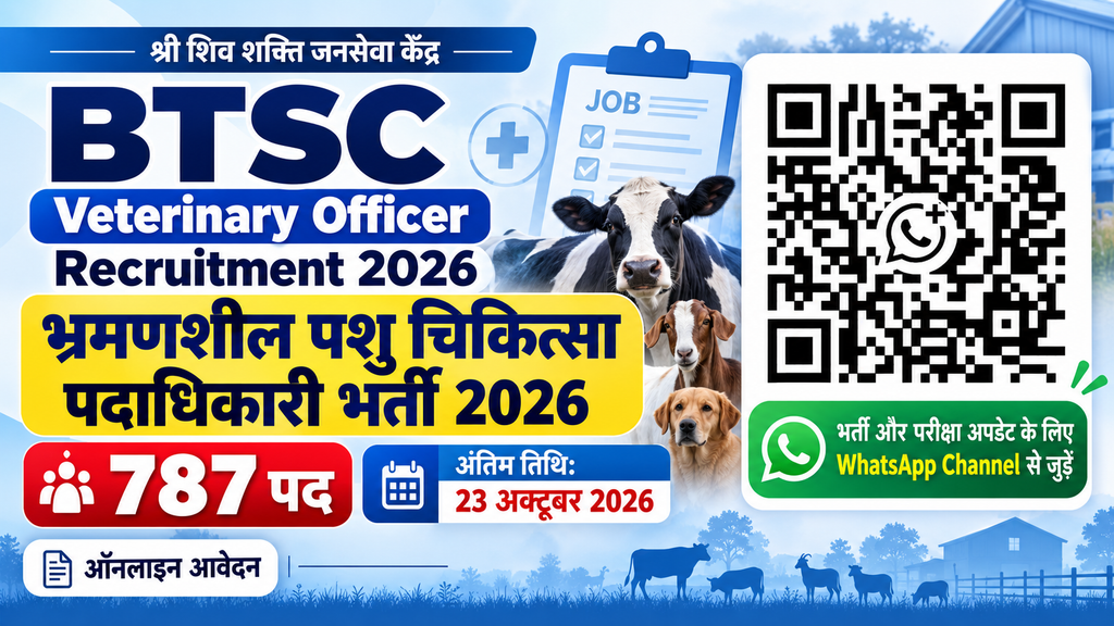BTSC Veterinary Officer Recruitment 2026